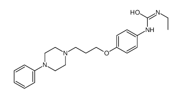 1-ethyl-3-[4-[3-(4-phenylpiperazin-1-yl)propoxy]phenyl]urea结构式