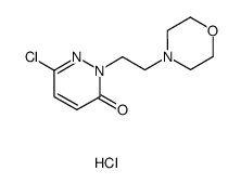 6-chloro-2-(2-(morpholin-4-yl)-ethyl)-2H-pyridazin-3-one hydrochloride结构式