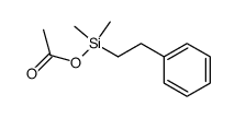 dimethyl(phenethyl)silyl acetate结构式