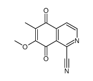 7-methoxy-6-methyl-5,8-dioxoisoquinoline-1-carbonitrile结构式