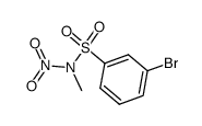 3-bromo-N-methyl-N-nitrobenzenesulfonamide Structure