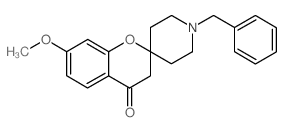 1'-苄基-7-甲氧基-螺[色满-2,4'-哌啶]-4-酮结构式