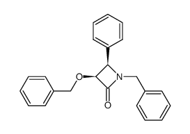 (3S,4R)-1-benzyl-3-(benzyloxy)-4-phenylazetidin-2-one Structure