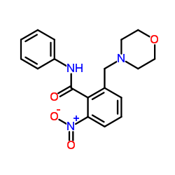 2-(4-Morpholinylmethyl)-6-nitro-N-phenylbenzamide结构式