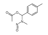 [[methyl(nitroso)amino]-(4-methylphenyl)methyl] acetate Structure