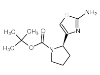 (S)-Tert-Butyl2-(2-aminothiazol-4-yl)pyrrolidine-1-carboxylate structure