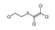 (2-chloro-ethyl)-trichlorovinyl sulfide结构式