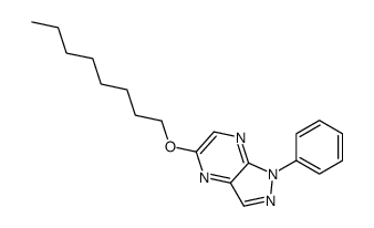 5-octoxy-1-phenylpyrazolo[3,4-b]pyrazine结构式