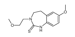 7-methoxy-3-(2-methoxyethyl)-4,5-dihydro-1H-1,3-benzodiazepine-2-thione Structure
