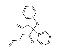 4-phenyl-4-(phenylsulfanyl)nona-1,8-dien-5-one结构式
