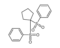 [1-(benzenesulfonyl)cyclopentyl]sulfonylbenzene结构式