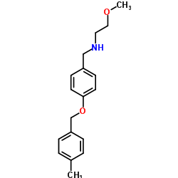 2-METHOXY-N-(4-((4-METHYLBENZYL)OXY)BENZYL)ETHANAMINE structure