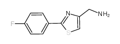 (2-(4-FLUOROPHENYL)THIAZOL-4-YL)METHANAMINE structure