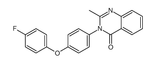 3-[4-(4-fluorophenoxy)phenyl]-2-methylquinazolin-4-one结构式
