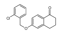 6-[(2-chlorophenyl)methoxy]-3,4-dihydro-2H-naphthalen-1-one Structure