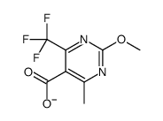 METHYL-2-METHOXY-4-TRIFLUOROMETHYL PYRIMIDINE-5-CARBOXYLATE结构式