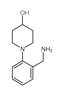 1-(2-氨基甲基苯基)-4-哌啶醇结构式