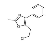 5-(2-chloroethyl)-2-methyl-4-phenyl-1,3-oxazole结构式