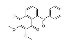 5-(benzenesulfinyl)-2,3-dimethoxynaphthalene-1,4-dione结构式