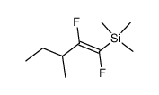 (Z)-1,2-difluoro-3-methyl-1-(trimethylsilyl)-1-pentene Structure