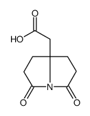 2-(3,5-dioxo-1,2,6,7-tetrahydropyrrolizin-8-yl)acetic acid结构式