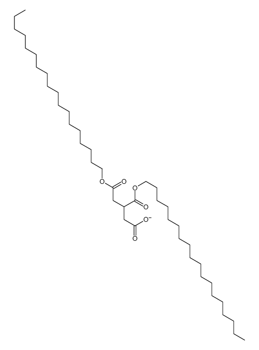5-octadecoxy-3-octadecoxycarbonyl-5-oxopentanoate结构式