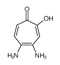 2,4,6-Cycloheptatrien-1-one,4,5-diamino-2-hydroxy-结构式