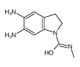 5,6-diamino-N-methyl-2,3-dihydroindole-1-carboxamide Structure