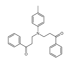 3-(4-methyl-N-(3-oxo-3-phenylpropyl)anilino)-1-phenylpropan-1-one Structure
