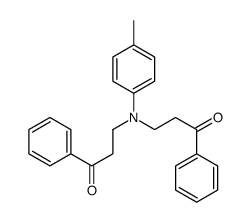 3-(4-methyl-N-(3-oxo-3-phenylpropyl)anilino)-1-phenylpropan-1-one结构式