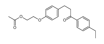 2-[4-[3-(4-ethylphenyl)-3-oxopropyl]phenoxy]ethyl acetate结构式