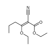 ethyl 2-cyano-3-ethoxyhex-2-enoate结构式