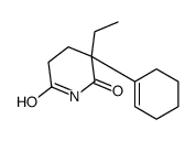 3-(cyclohexen-1-yl)-3-ethylpiperidine-2,6-dione Structure