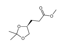 4,5-异亚丙基-2-戊酸-(S)-甲酯结构式