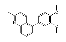 5-(3,4-dimethoxyphenyl)-2-methylquinoline结构式