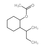 Cyclohexanol,2-(1-methylpropyl)-, 1-acetate Structure
