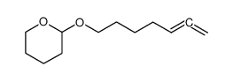 2-(hepta-5,6-dien-1-yloxy)tetrahydro-2H-pyran Structure