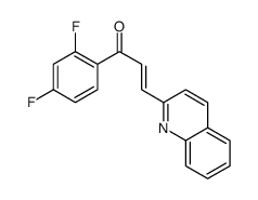 1-(2,4-difluorophenyl)-3-quinolin-2-ylprop-2-en-1-one结构式