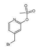 methanesulfonic acid (4-bromomethylpyridin-2-yl) ester Structure