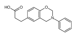 3-(3-phenyl-2,4-dihydro-1,3-benzoxazin-6-yl)propanoic acid结构式