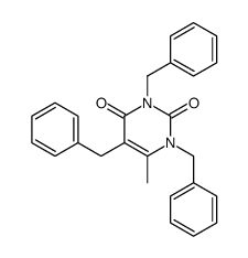 1,3,5-tribenzyl-6-methylpyrimidine-2,4-dione结构式