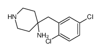 4-[(2,5-dichlorophenyl)methyl]piperidin-4-amine Structure