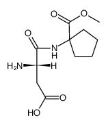 L-aspartyl-α-aminocyclopentanecarboxylic acid methyl ester Structure
