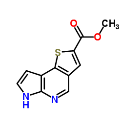 6H-Pyrrolo[2,3-b]thieno[2,3-d]pyridine-2-carboxylic acid, methyl ester结构式