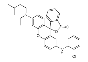 2'-[(2-chlorophenyl)amino]-6'-[ethyl(3-methylbutyl)amino]spiro[isobenzofuran-1(3H),9'-[9H]xanthene]-3-one structure