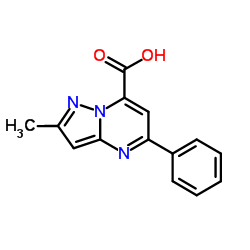 2-Methyl-5-phenylpyrazolo[1,5-a]pyrimidine-7-carboxylic acid Structure