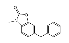 6-benzyl-3-methyl-1,3-benzoxazol-2-one Structure