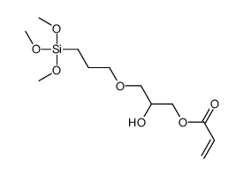 2-hydroxy-3-[3-(trimethoxysilyl)propoxy]propyl acrylate structure