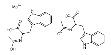 bis(N-acetyl-DL-tryptophanato-O,ON)magnesium structure