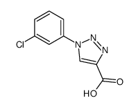 1-(3-氯苯基)-1H-1,2,3-三唑-4-羧酸结构式